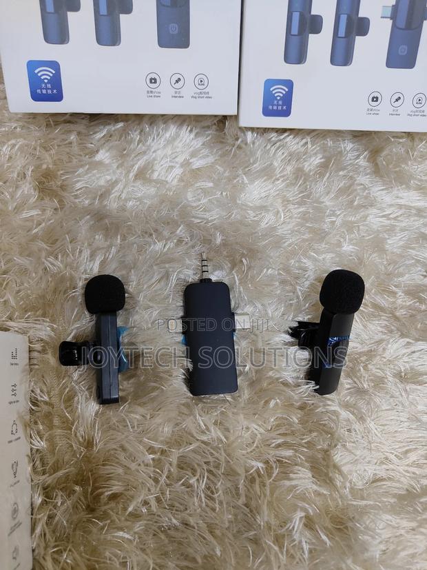 Lavalier Wireless Microphone With Mic: 3 in 1 Dual Microphon - thumbnail 2