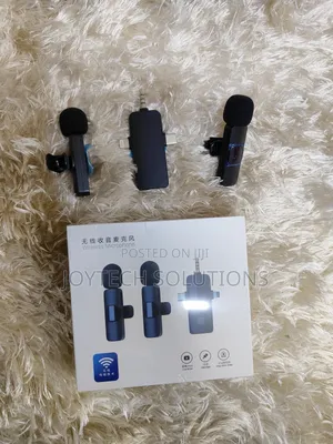 Lavalier Wireless Microphone With Mic: 3 in 1 Dual Microphon