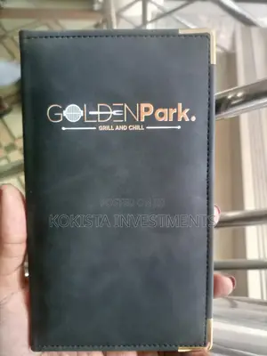 Black Branded Menu/ Bill Folders