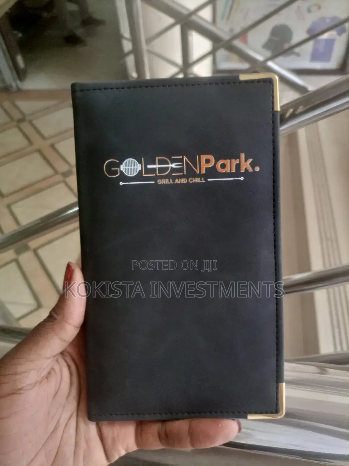Black Branded Menu/ Bill Folders