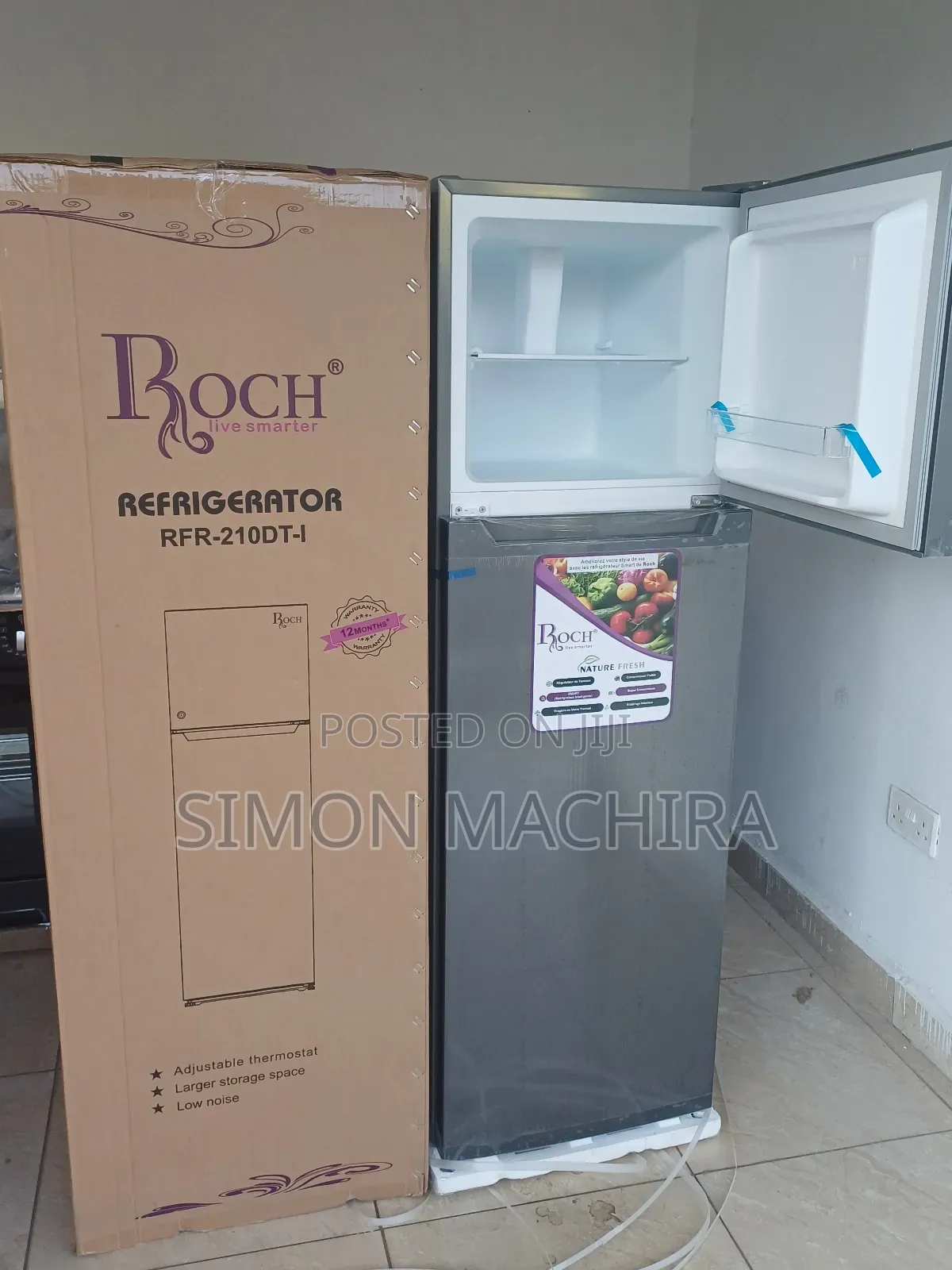 Roch 210dt Fridge Double Door