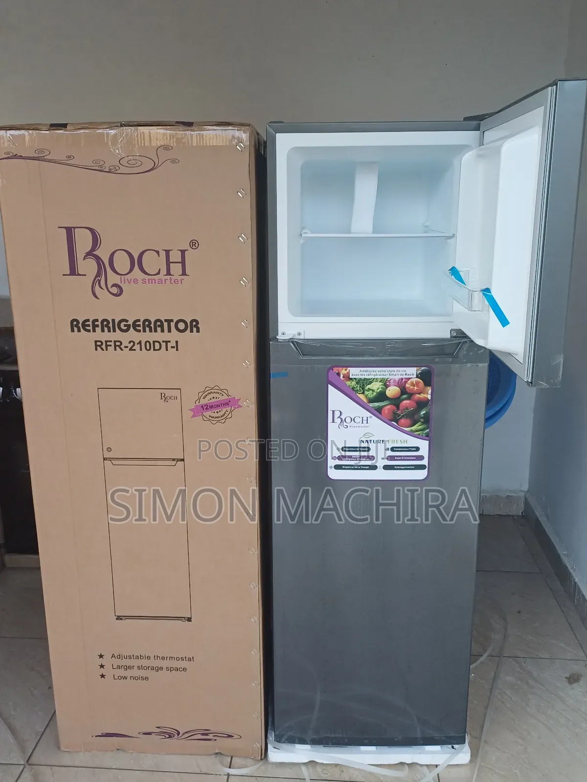 Roch 210dt Refrigerator 168L