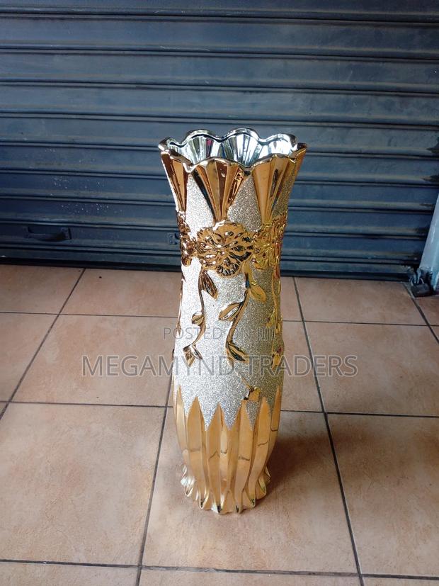 Golden Vase/Ceramic Floor Vase/Flowers Vase 60cm