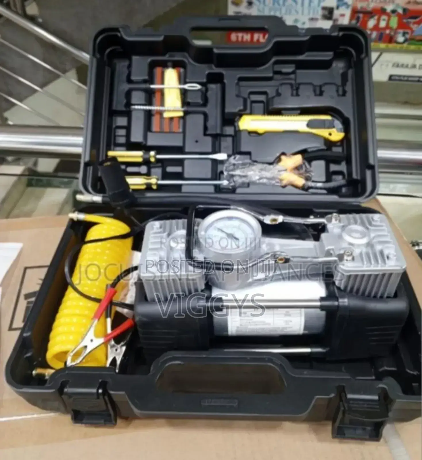 Brand New Car Air Compressor With Tool Kit.