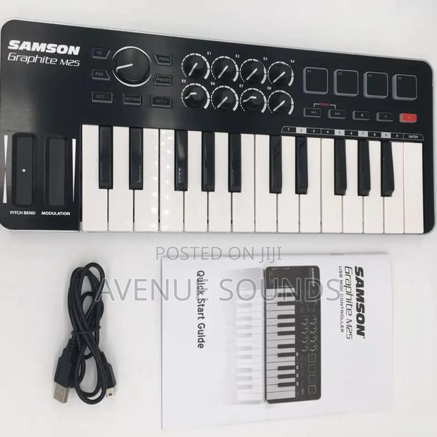 Samson M25 Semi Weighted Portable Mini Midi Keyboard