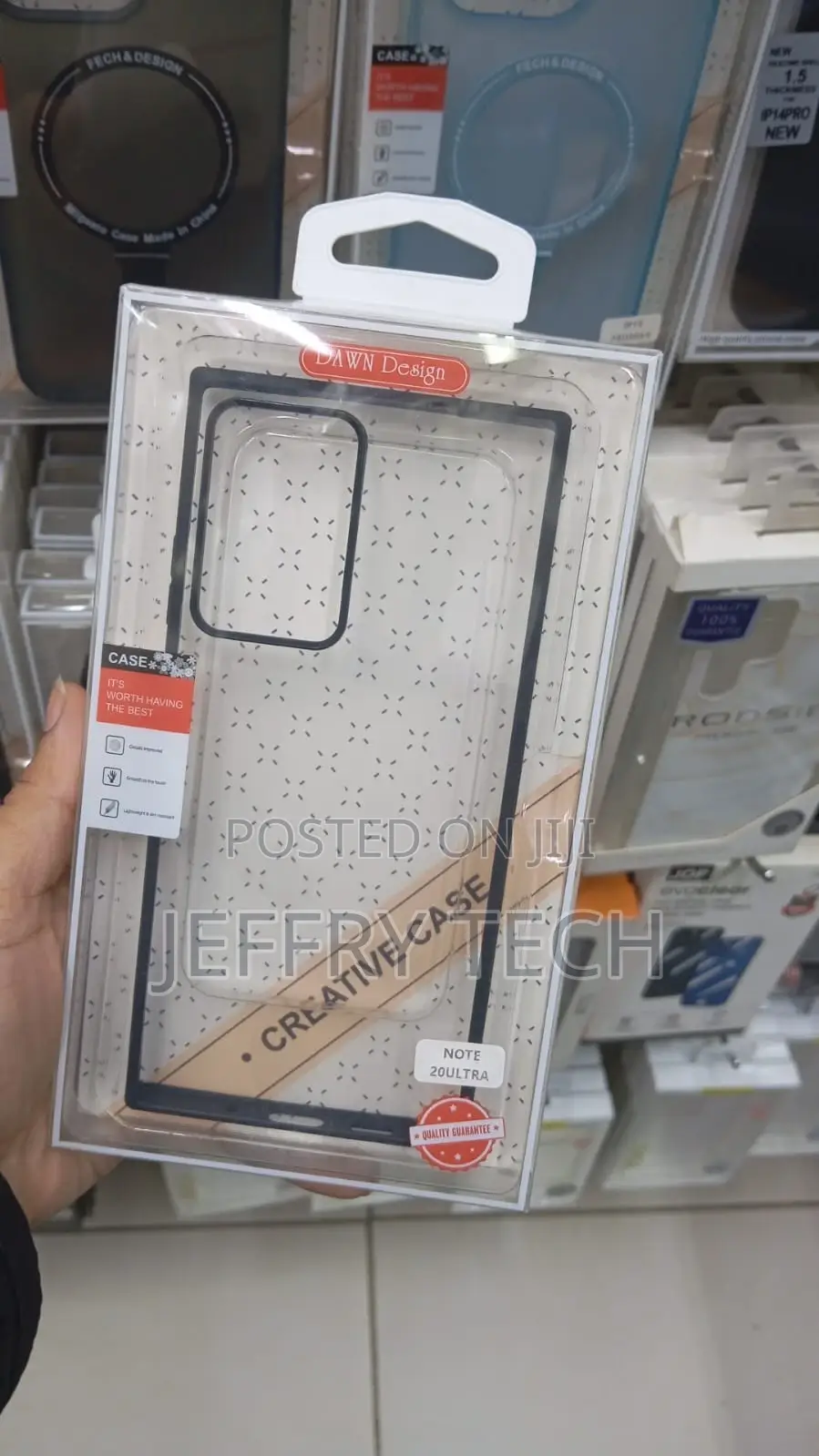 Creative Clear Case for Samsung Note 20 Ultra Black Borders