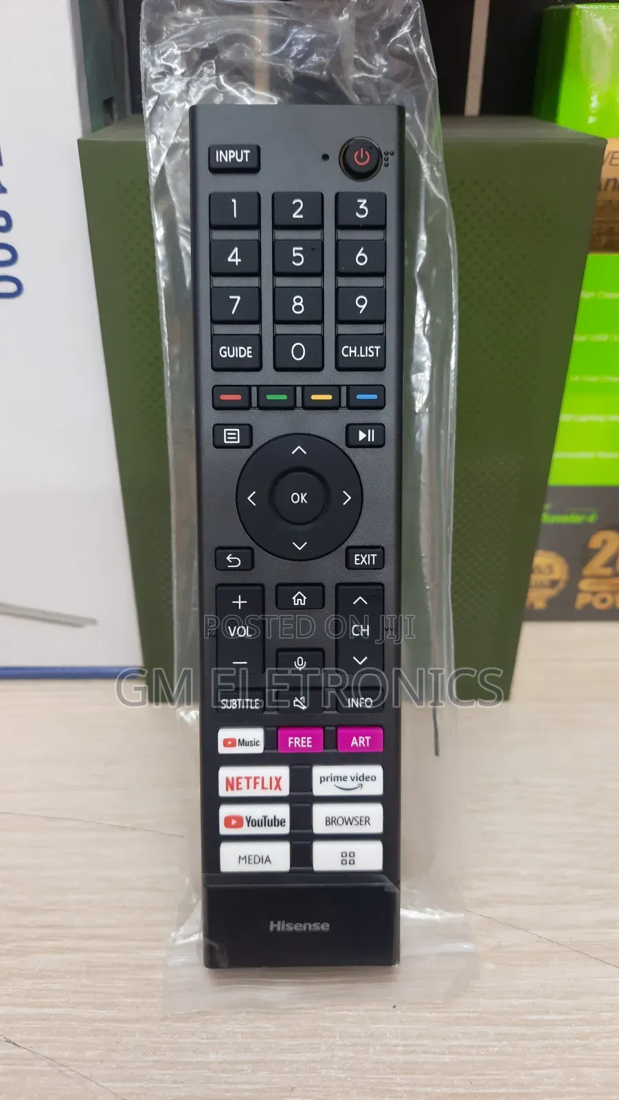 Hisense A6 Series 43" TV Remote With Voice Button .