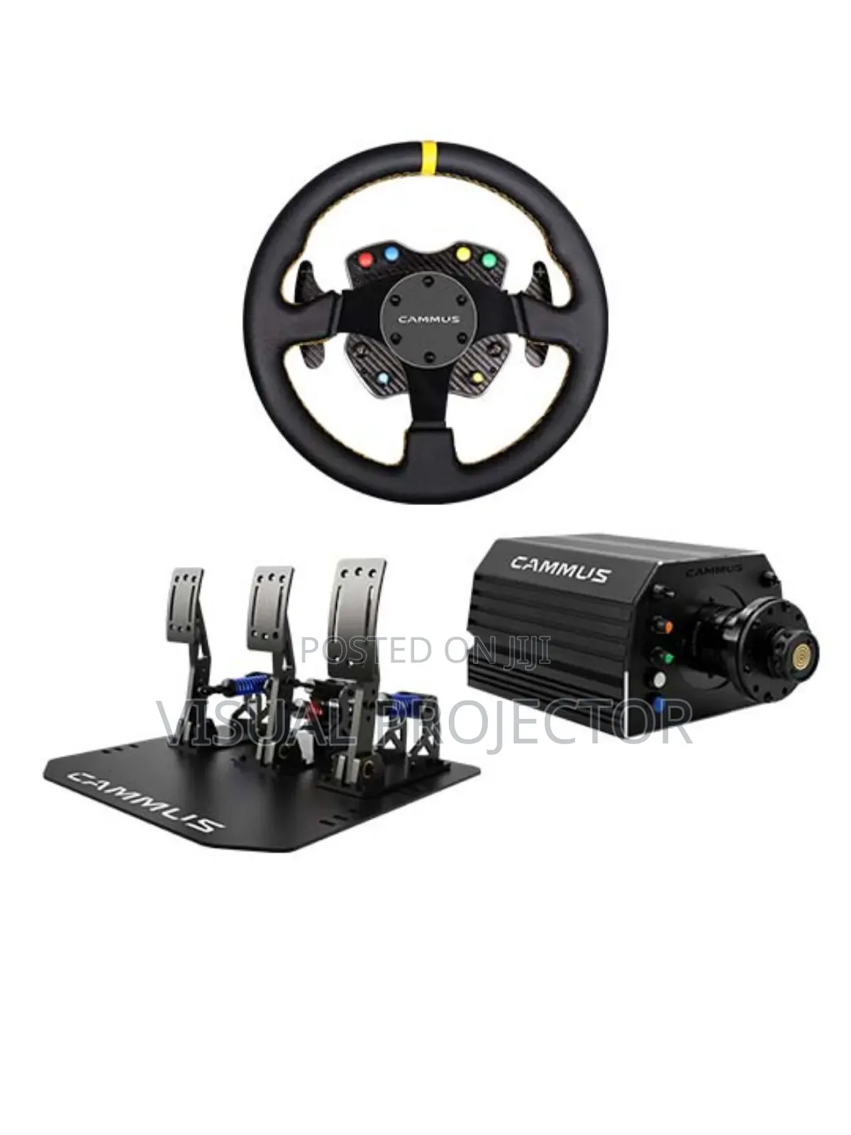 CAMMUS DDWB 15NM and LC100 Pedals and GT1 Steering Wheel