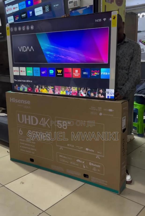 Hisense 58 Inches Uhd Smart Frameless Tv Youtube Netflix - thumbnail 3