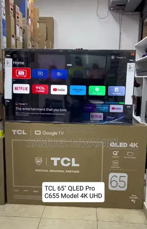 TCL 65" C655 Qled Pro Uhd Google Tv Has Voice Command, Bt