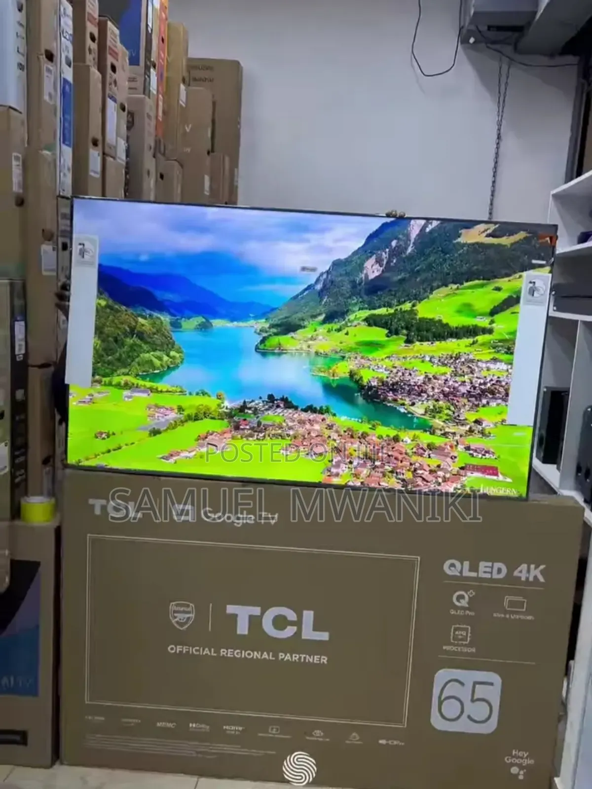 TCL 65" C655 Qled Pro Uhd Google Tv Has Voice Command, Bt
