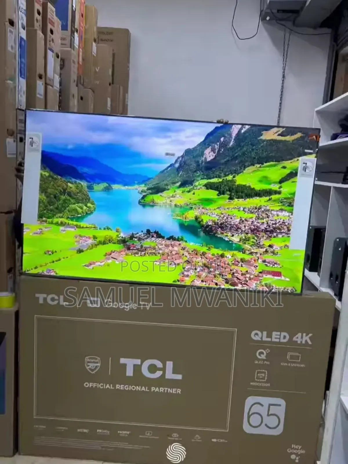 TCL 65" C655 Qled Pro Uhd Google Tv Has Voice Command, Bt