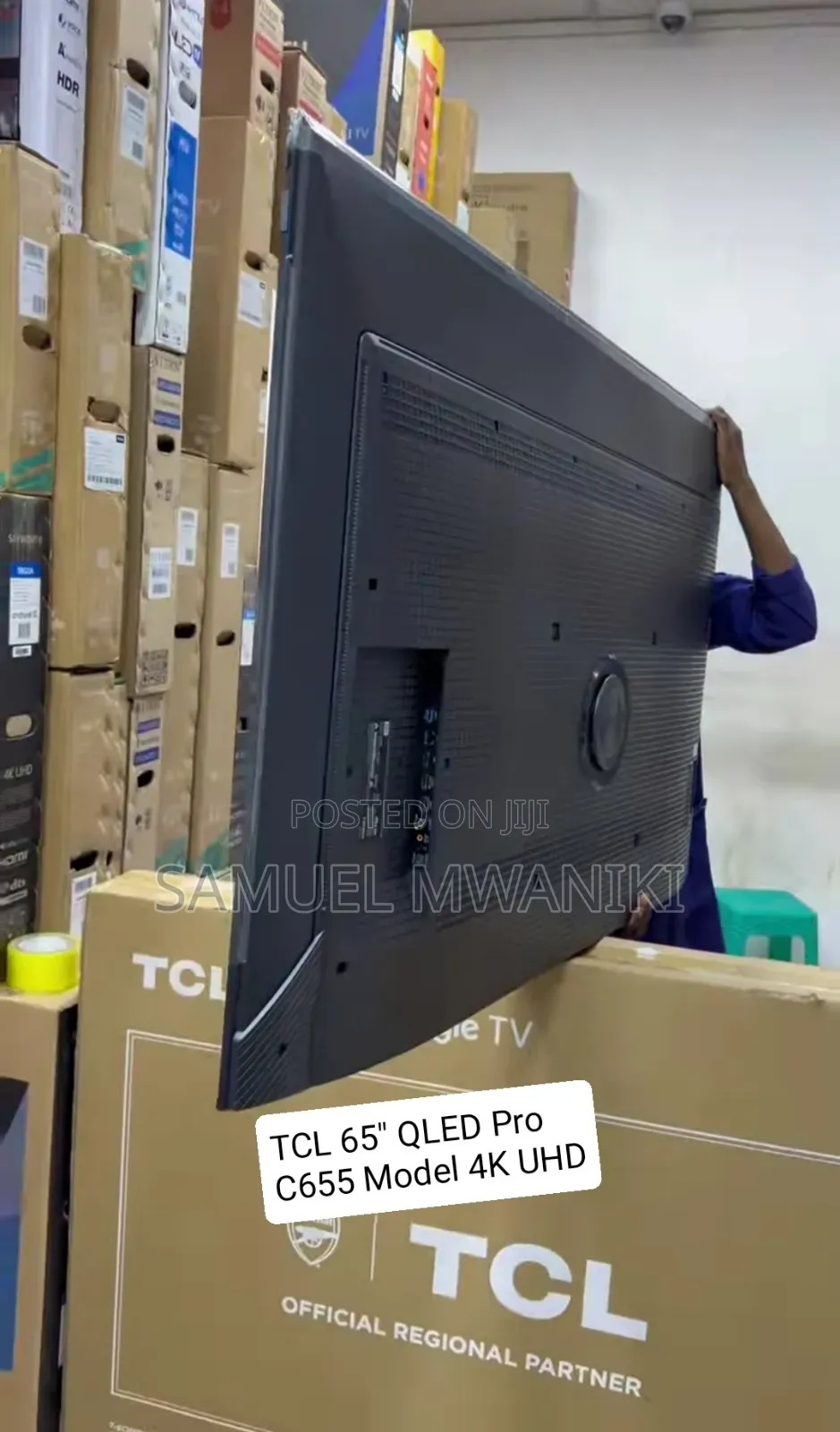 TCL 65" C655 Qled Pro Uhd Google Tv Has Voice Command, Bt