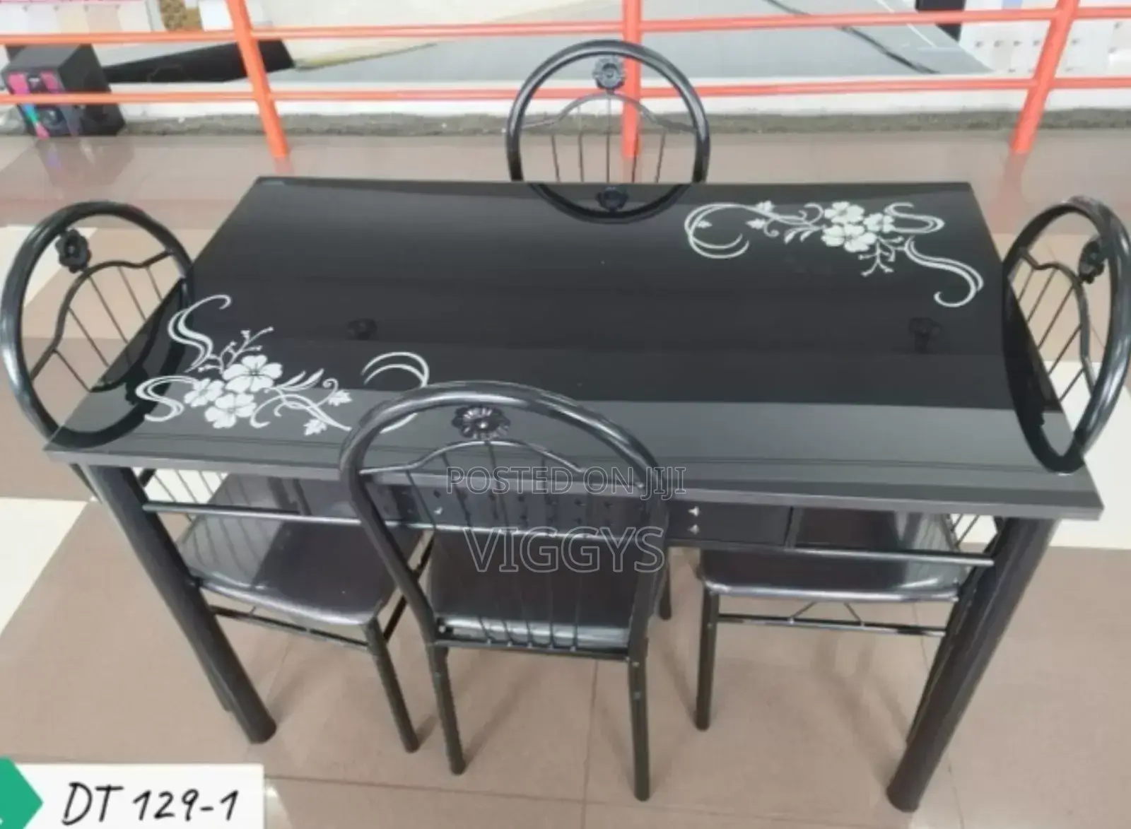 Unique Four Seater Glass Dining Table Set 4 Seater.