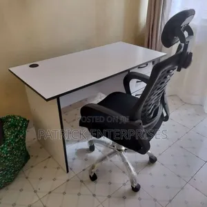 1.2 MTRS Office Desk Plus Headrest Office Chair