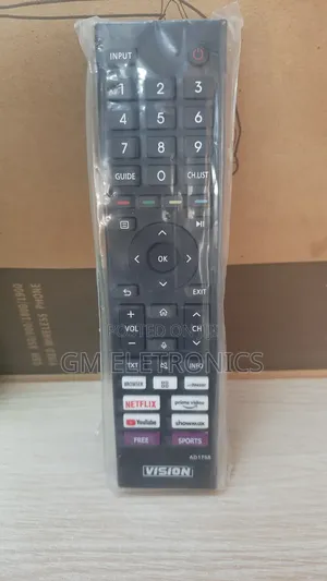 Replacement Remote for VISION+ 50" Uhd Vidaa Smart TV.