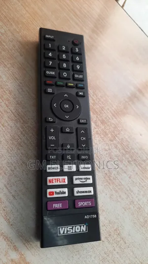 Replacement Remote for VISION+ 50" Uhd Vidaa Smart TV.