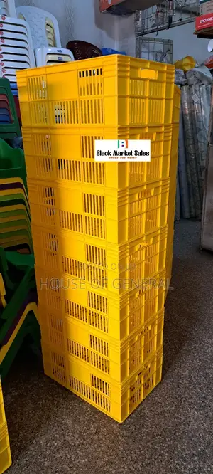 Yellow Plastic Crates Available