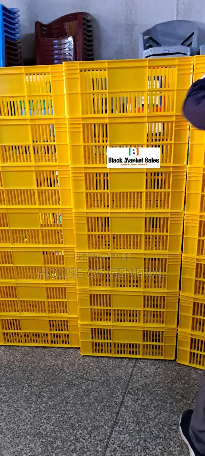 Normal Plastic Crates Size H300 X W400 X L 585 Mm