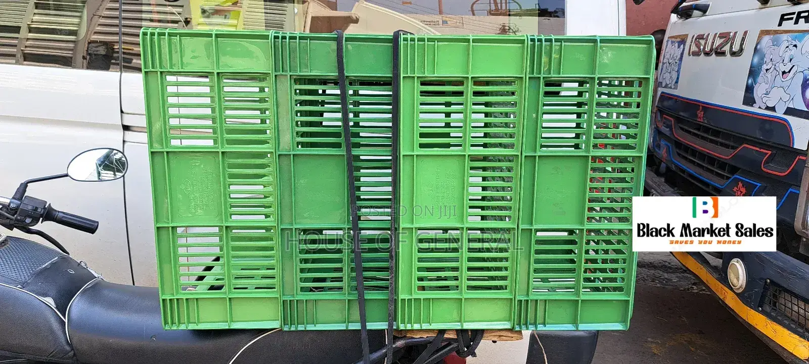 Green Heavy Duty Plastic Crates