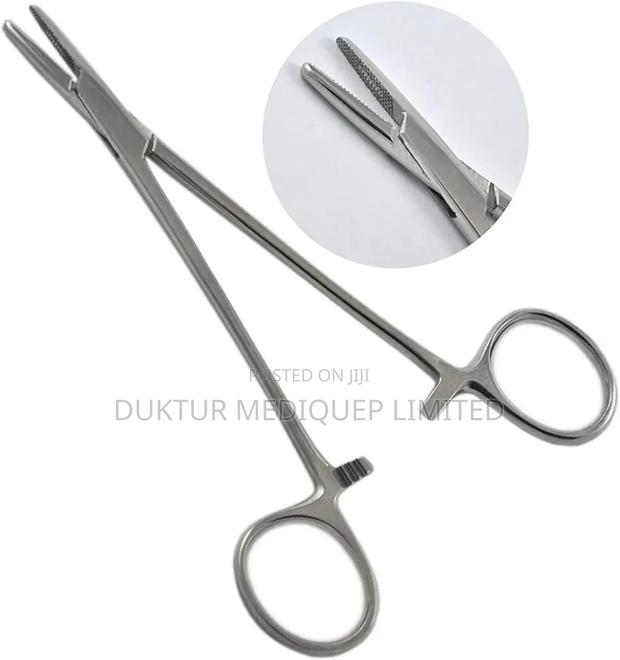 Surgical Needle Holder Silver - main view