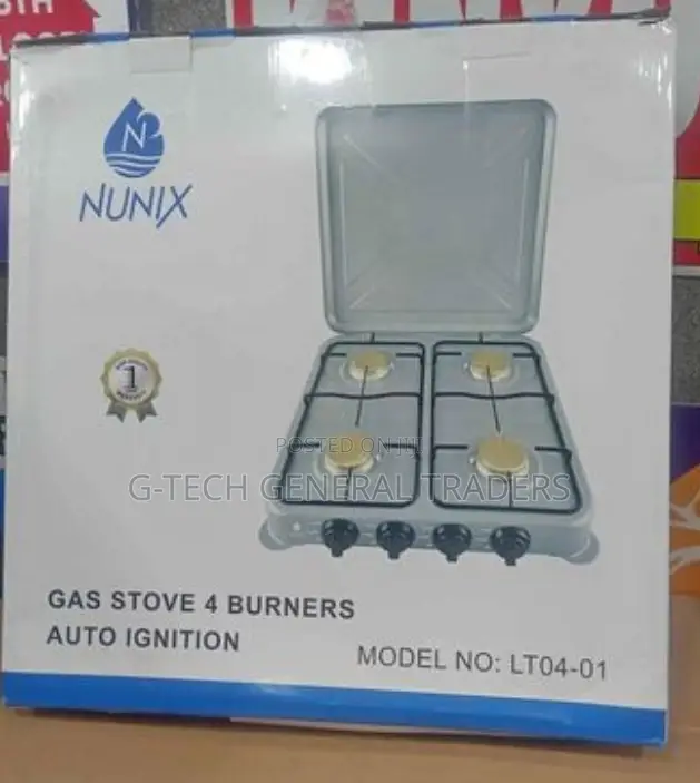 Nunix 4gas Auto Ignition Gas Stove 50*55