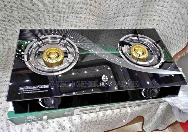 Nunix 2burner Glass Top Auto Ignition Gas Stove