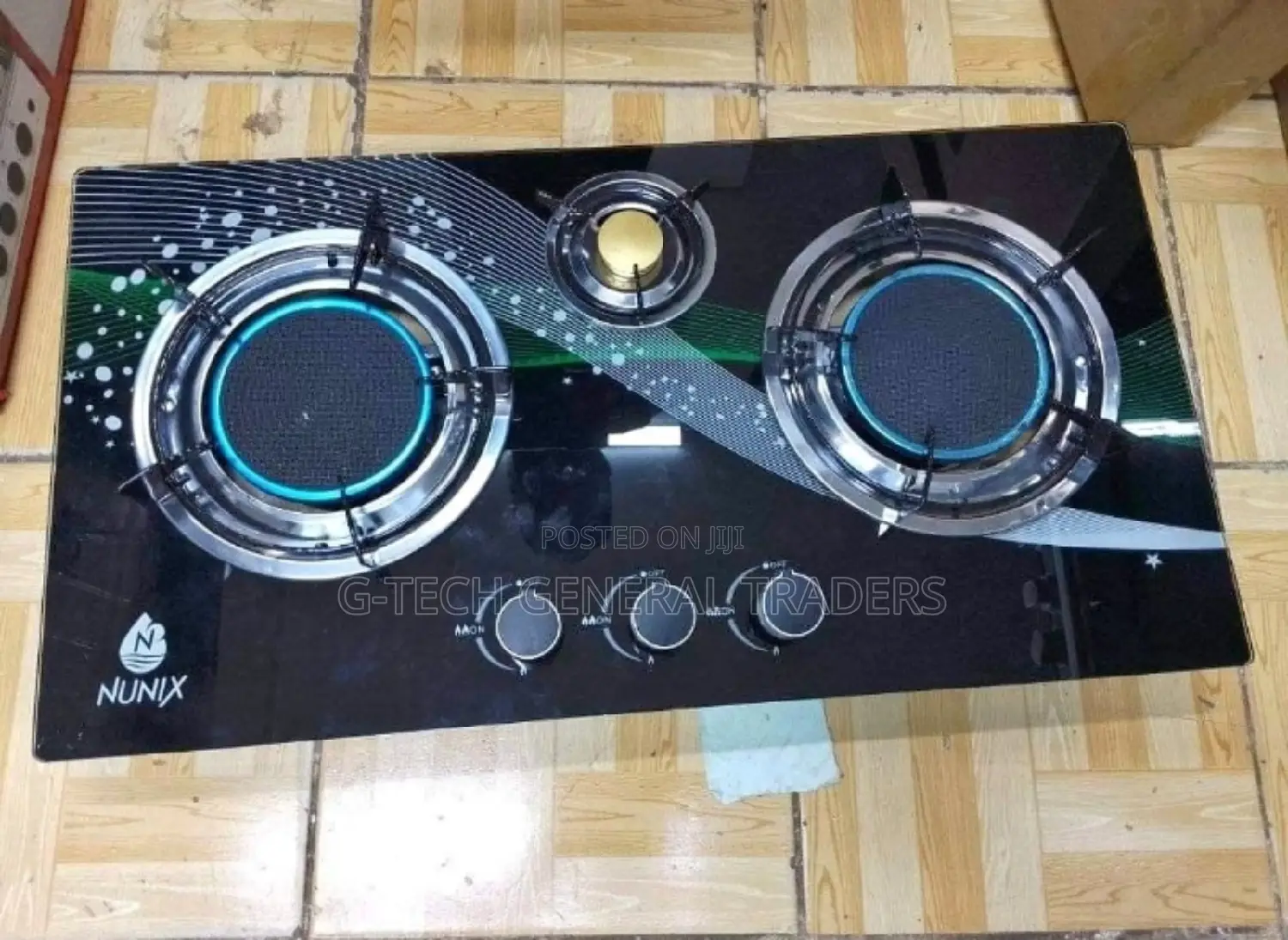 Nunix 3burner Infrared Auto Ignition Gas Stove