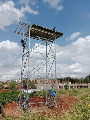 Galvanized Steel Water Tower Construction in Kenya