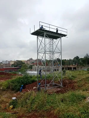 Galvanized Steel Water Tower Construction in Kenya