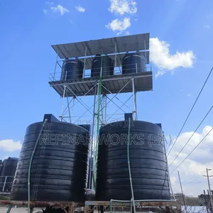 Galvanized Steel Water Tower Construction in Kenya