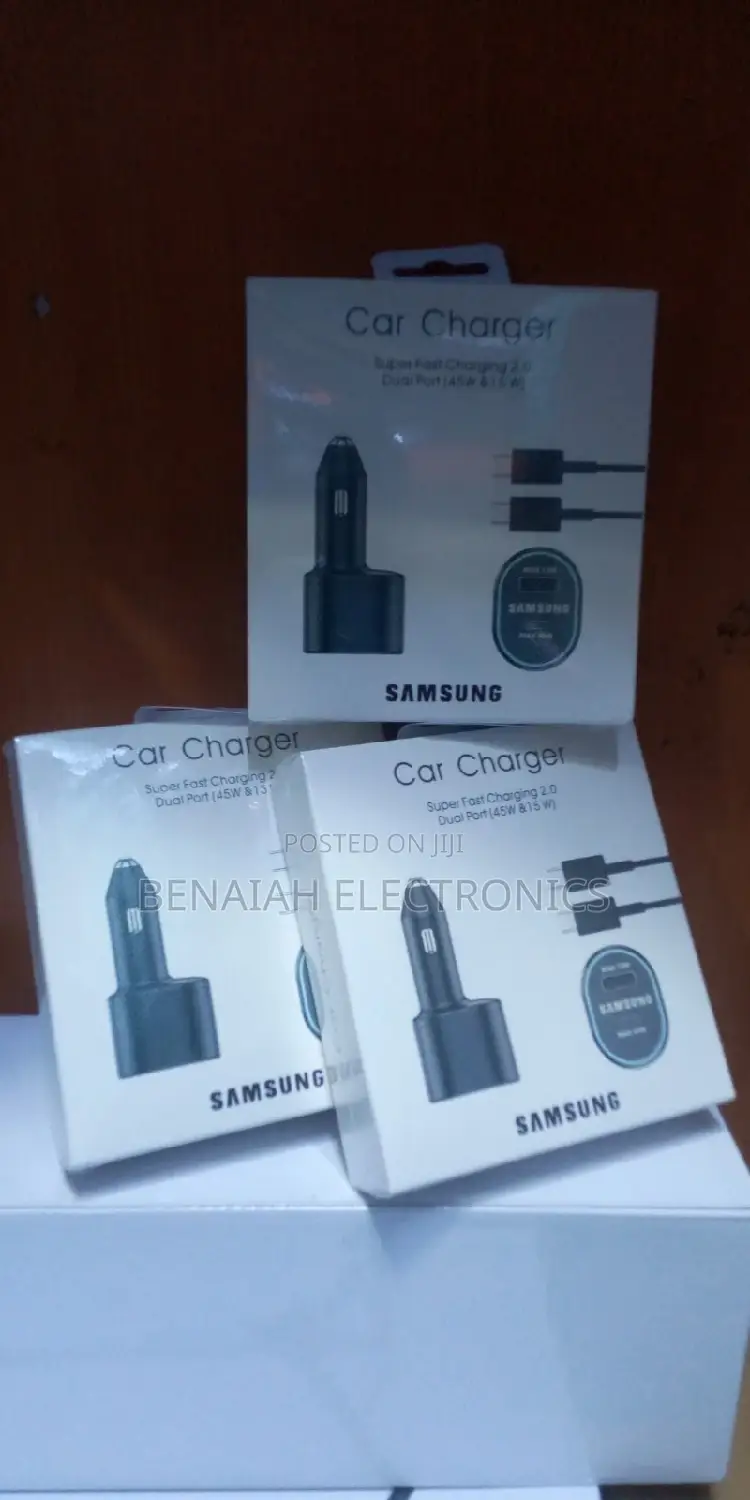 Samsung Car Chargers.(Fast Car Charger)Dual Port