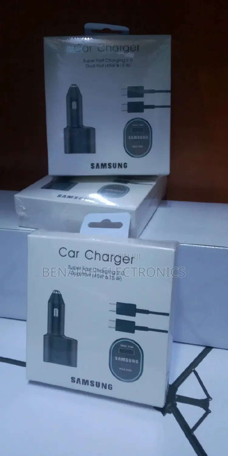 Samsung Car Chargers.(Fast Car Charger)Dual Port