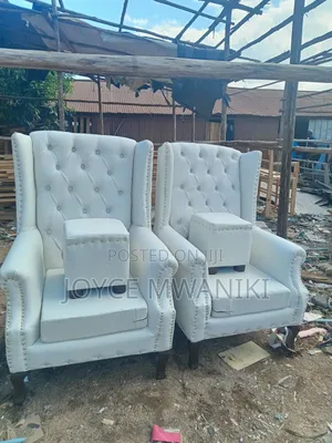 King Chairs or Pedicure Seats, Cream White 