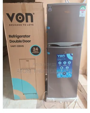 Von 138 LTS Double Door Fridge