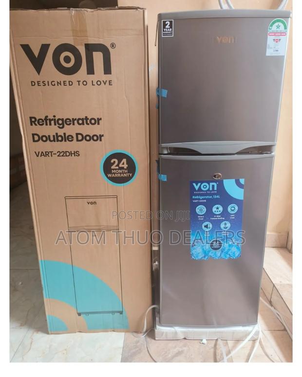 Von 138 LTS Double Door Fridge - main view