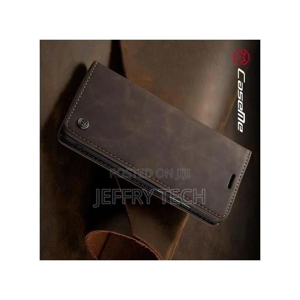 Leather Flip Case-Compatible REDMI NOTE 12 PRO- BROWN - thumbnail 2