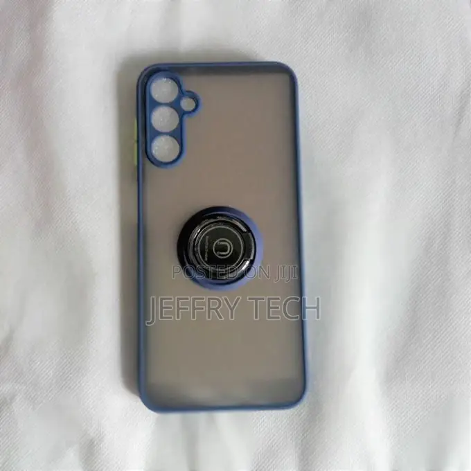 Case With Ring-Compatible Samsung A14- BLUE