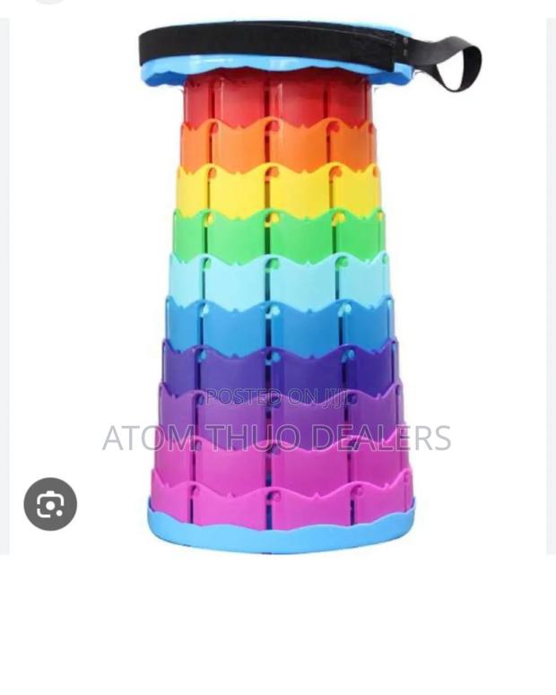 Rainbow Portable Retractable Stool* - main view