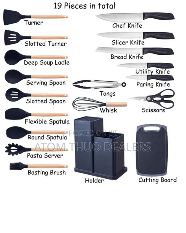 19PC Executive Silicone Spoons