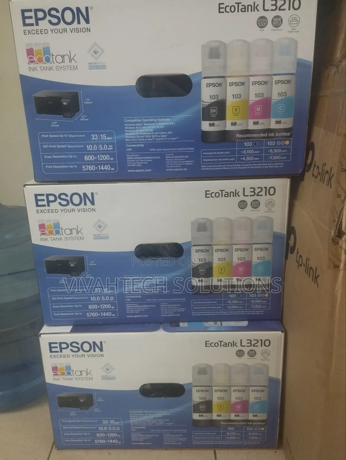 Epson Ecotank L3210 Color Printer