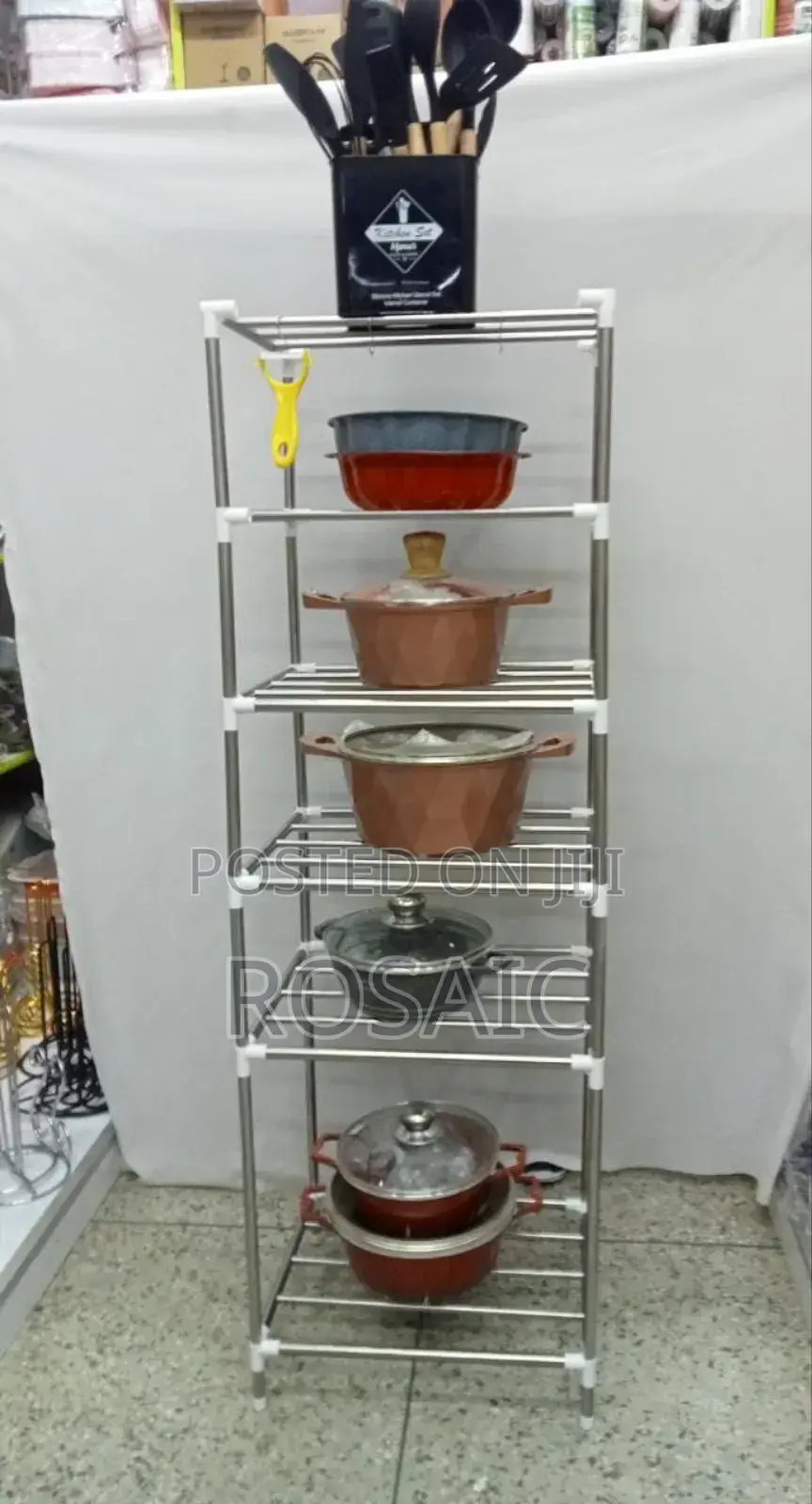 *6 Layer Adjustable Stainless Steel Pot Holder*