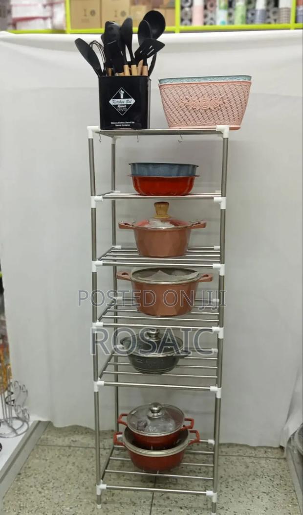 *6 Layer Adjustable Stainless Steel Pot Holder* - thumbnail 2