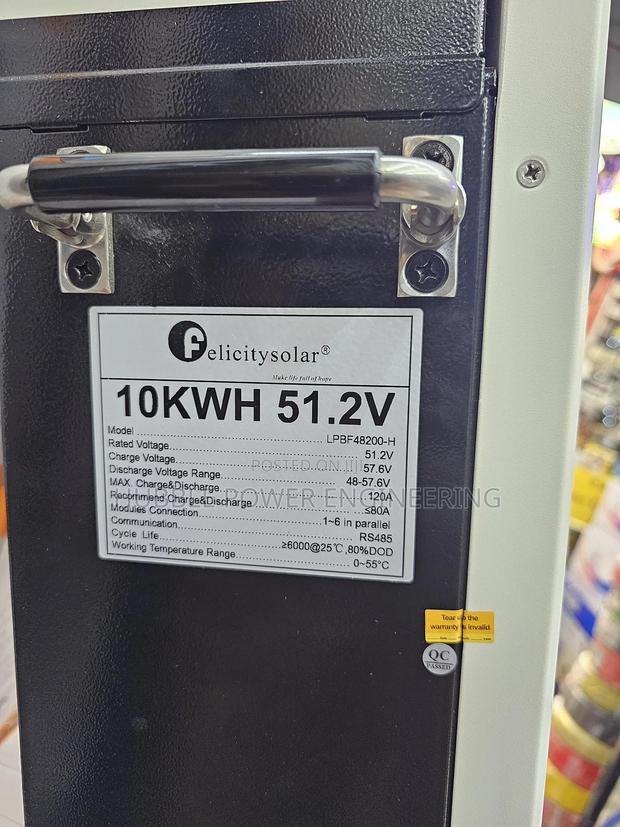 Lithium Ion Phosphate Batteries 51.2V 10kwh 200AH
