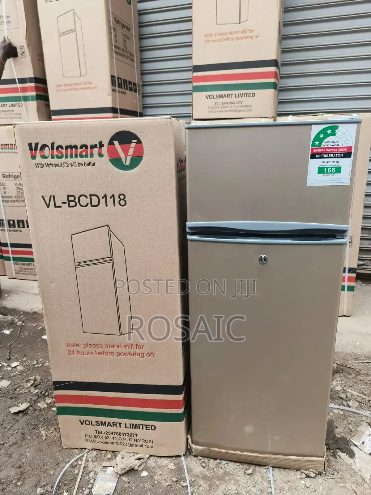 Volsmart 118litres Double Door Refrigerator