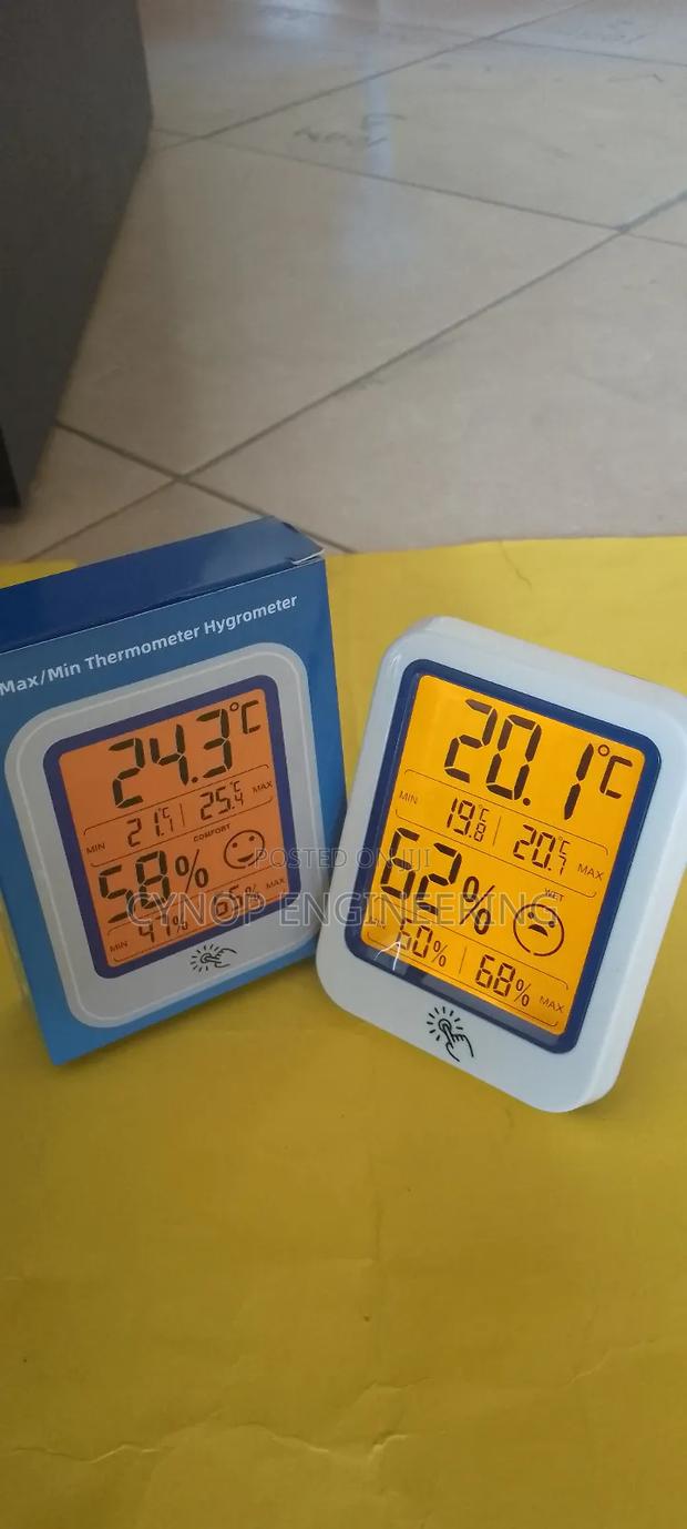 Pharmacy Thermometer With Humidity Sensor Display - main view