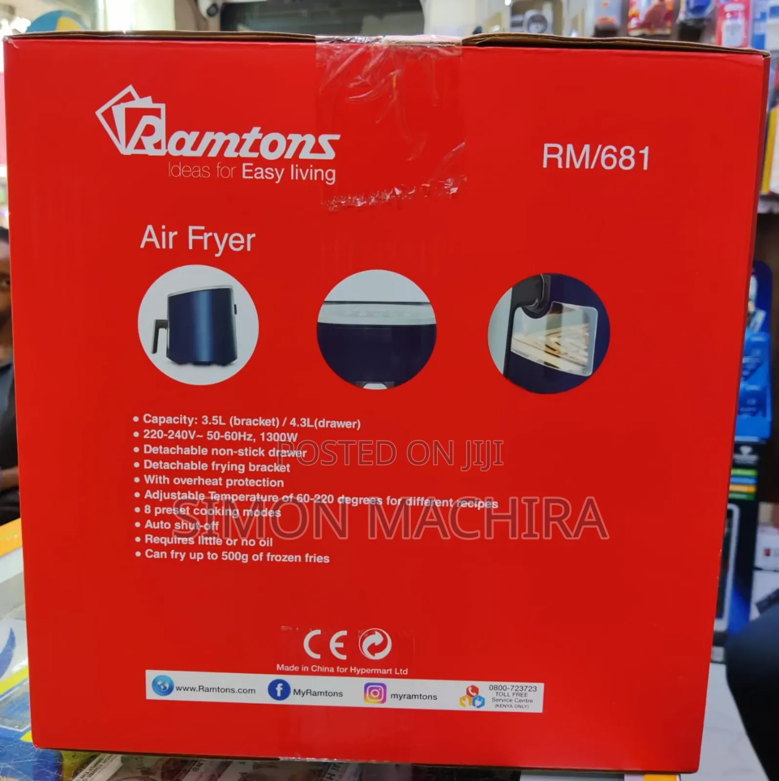 Ramtons Air Fryer OIL FREE RM681