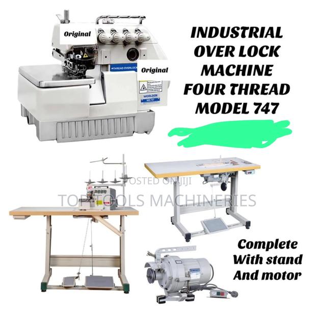 Industrial Overlock Sewing Machine Four Thread Model 747 - main view