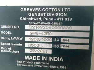 Ex Uk 1000kva Available