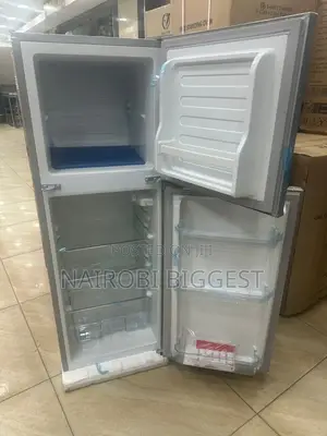 Ramtons Silver 128 Litres Double Door Refrigerator